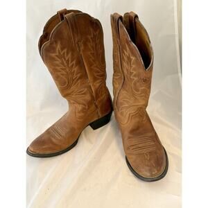 Ariat Western Cowboy Boots Women's Round Toe Riding Boots Size 6.5B See Descr